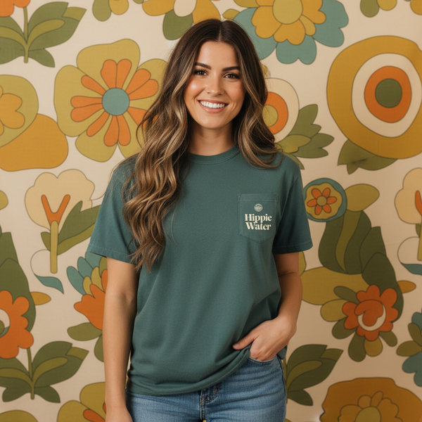 Stay Hydrated Hippie Water T-Shirt – Comfort Colors® Pocket Shirt